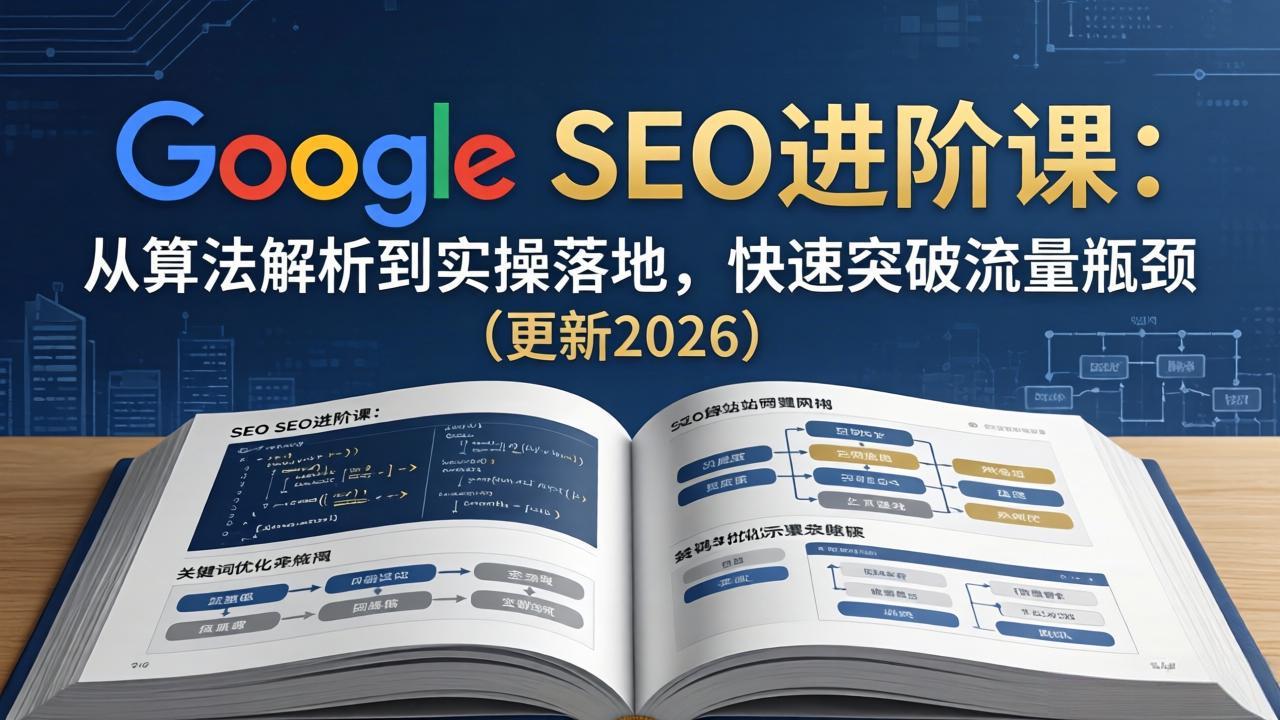 Google SEO进阶课：从算法解析到实操落地，快速突破流量瓶颈(更新2026-网创百晓生
