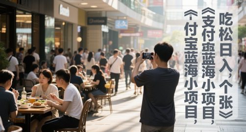支付宝蓝海小项目，吃饭逛街拍个照，轻松日入1张