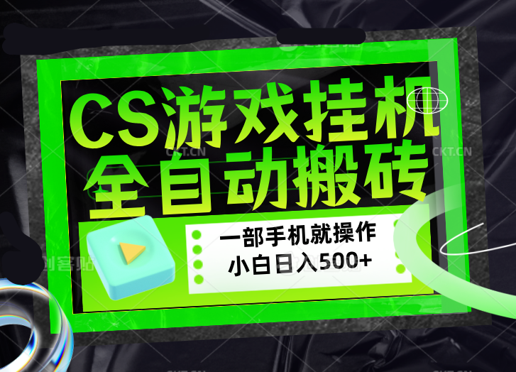 CSGO游戏挂机捡漏搬砖，超稳定的项目，带领1000+小白实现日入500+，数据可视频验证-网创百晓生