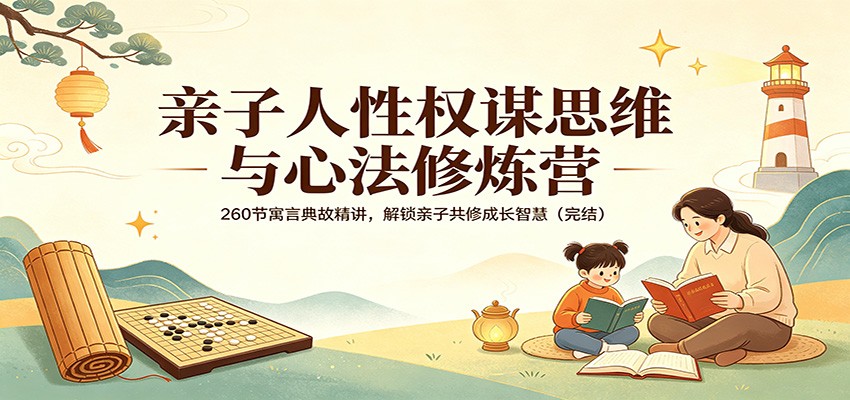 亲子人性权谋思维与心法修炼营：260节寓言典故精讲，解锁亲子共修成长智慧(完结)-网创百晓生