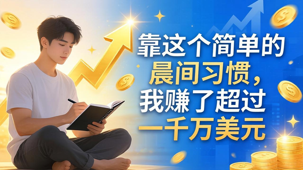 付费文章：靠这个简单的晨间习惯，我赚了超过一千万美元-网创百晓生