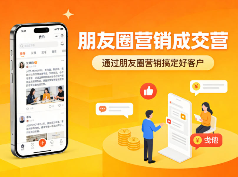朋友圈营销成交营，通过朋友圈营销来搞定好客户-网创百晓生