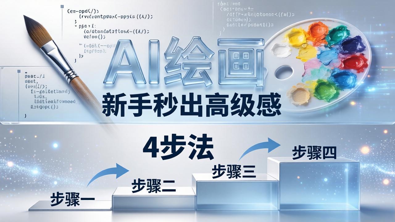 AI绘画入门别再硬磕了！即梦4步法：万能提示词公式+BRTR框架，新手秒出高级感-网创百晓生