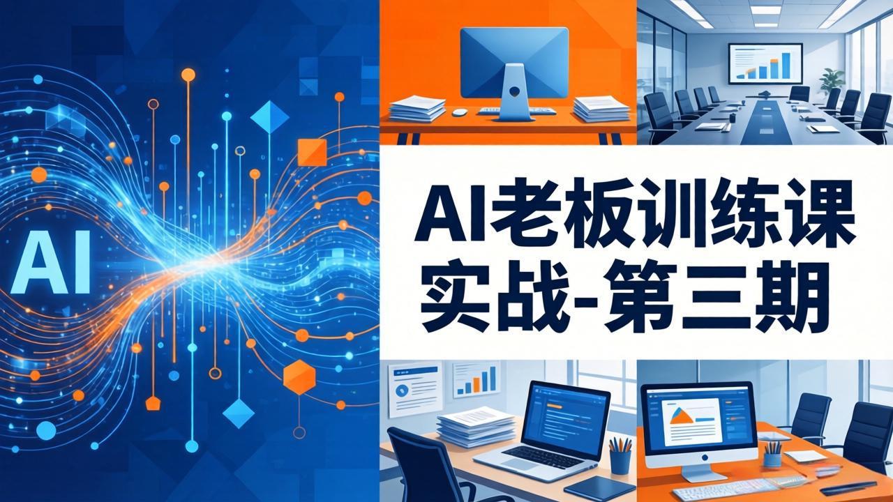 AI老板训练课实战-第三期：AI+内容应用落地教学，从0到1打通AI变现完整路径-网创百晓生