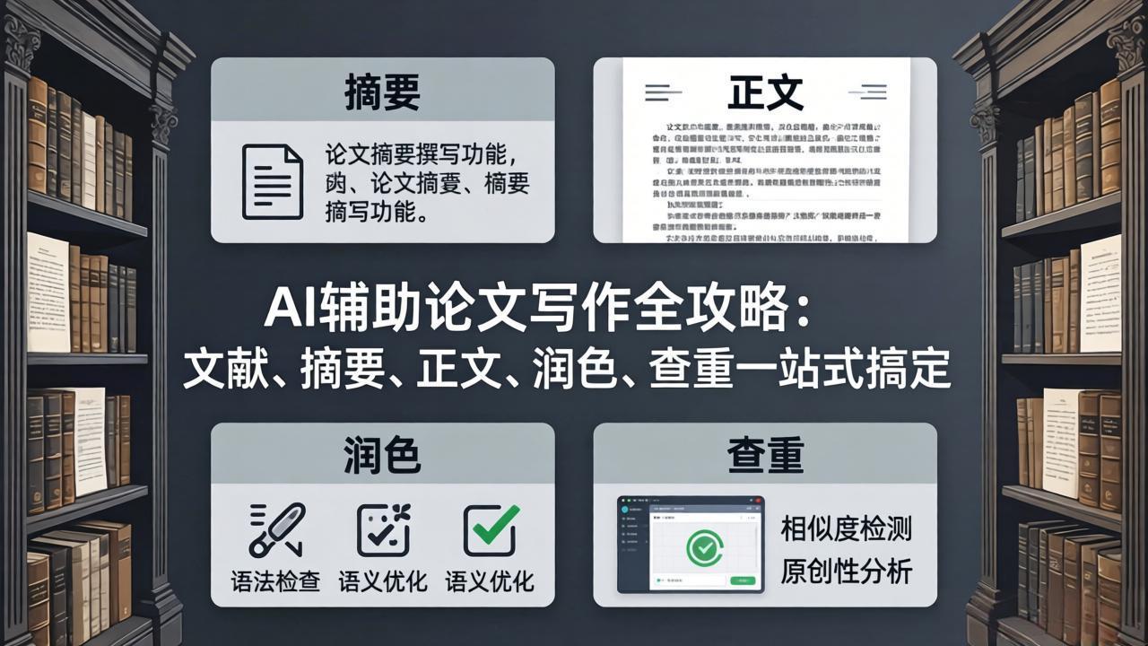 AI辅助论文写作全攻略：文献、摘要、正文、润色、查重一站式搞定-网创百晓生