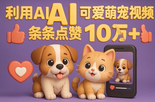 能骗过系统的AI萌宠视频制作全攻略：从0到 2W粉的爆款密码