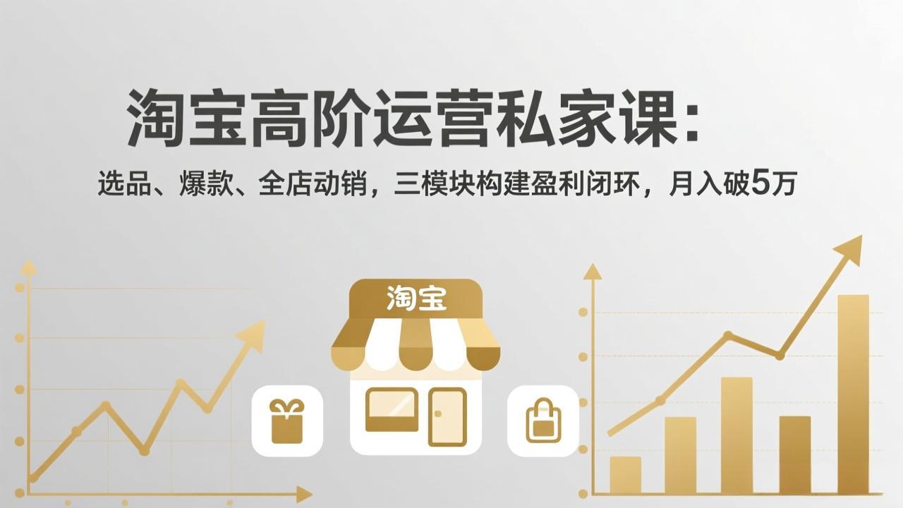 淘宝高阶运营私家课(更新26年4月-网创百晓生