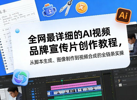 全网最详细的AI视频品牌宣传片创作教程，从脚本生成、图像制作到视频合成的全链条实操-网创百晓生