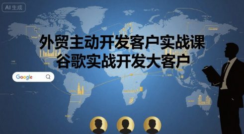 外贸主动开发客户实战课，谷歌实战开发大客户