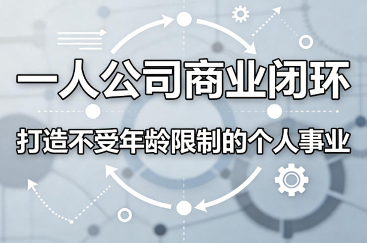 一人公司商业闭环，打造一份不受年龄限制的个人事业-网创百晓生