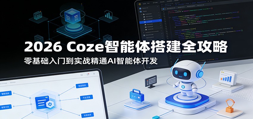 2026 Coze智能体搭建全攻略：零基础入门到实战精通AI智能体开发-网创百晓生