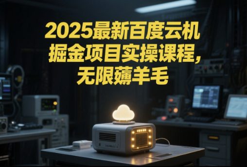 2025最新百度云机掘金项目实操课程单窗口保底5-10元月收益单窗口150+【揭秘】