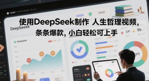 使用DeepSeek制作人生哲理视频，条条爆款，小白轻松可上手